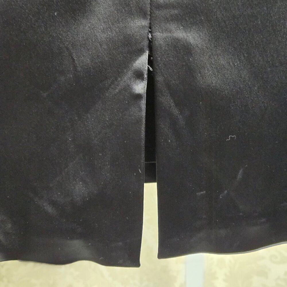 White House Black Market Size 2 Black Cocktail Dress Ruffle Sweetheart Neck - Picture 10 of 14